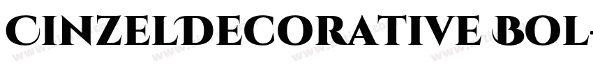 CinzelDecorative Bol字体转换